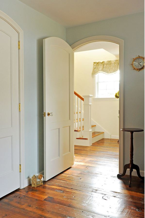 home renovation with rounded doorways