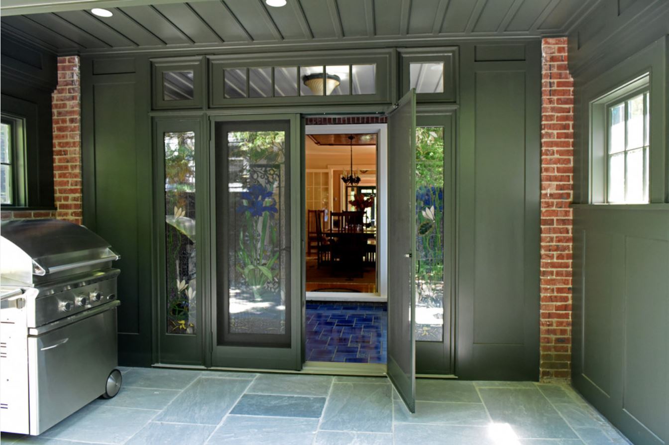 sheltered grilling porch