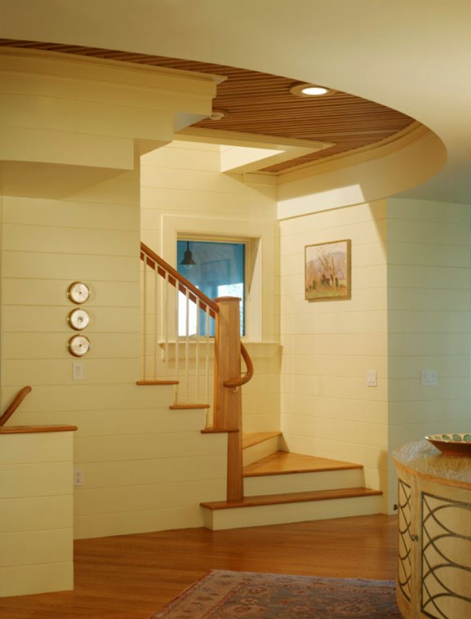 rounded staircase