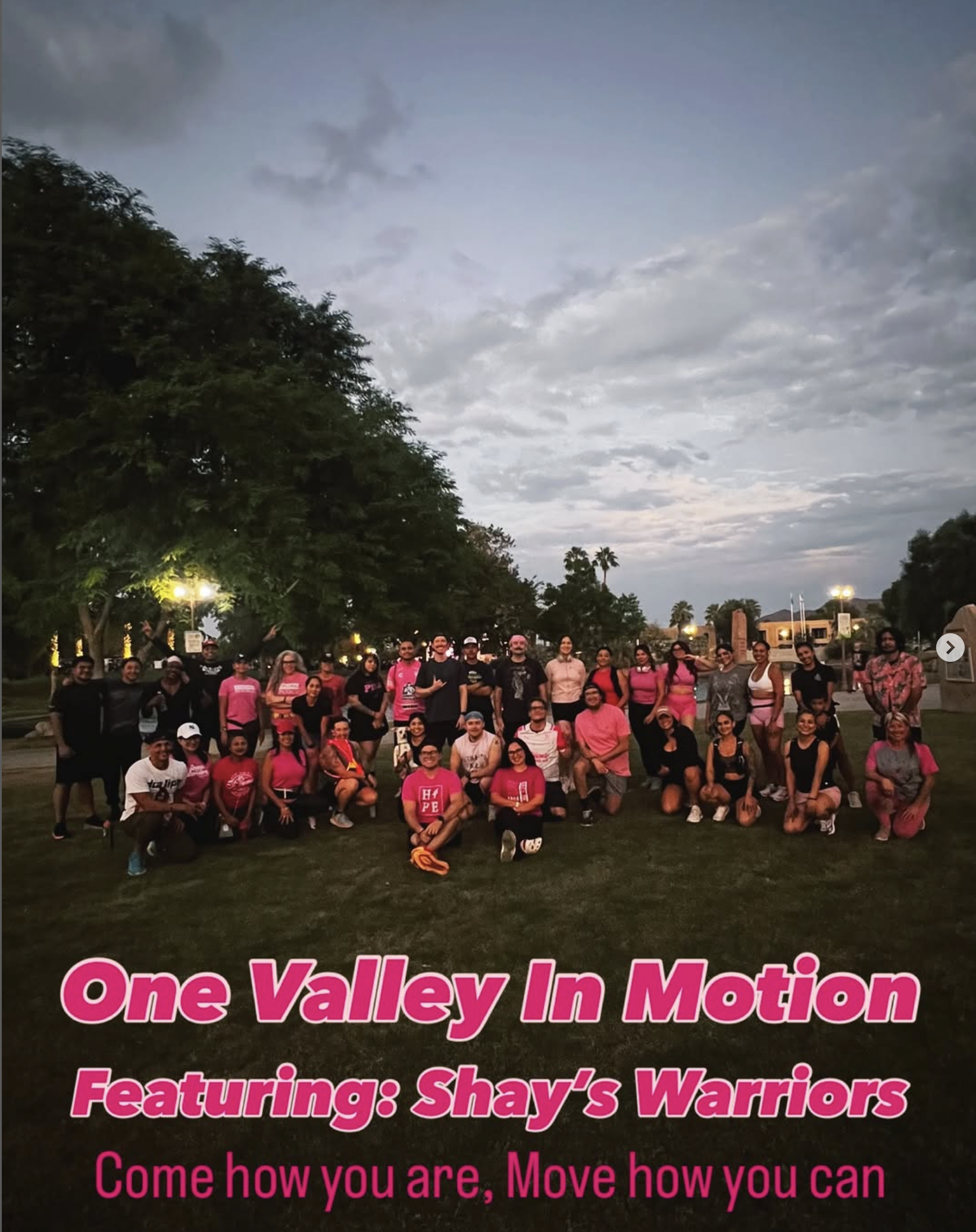 One Valley in Motion featuring Shay’s Warriors Life After Cancer 