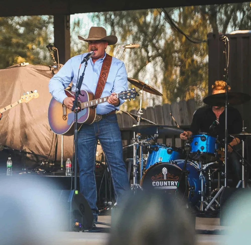 Brian Gaylord & The Country Star Band, the live music entertainment for Bosoms & Brews Fest 2026, performs onstage at another live event
