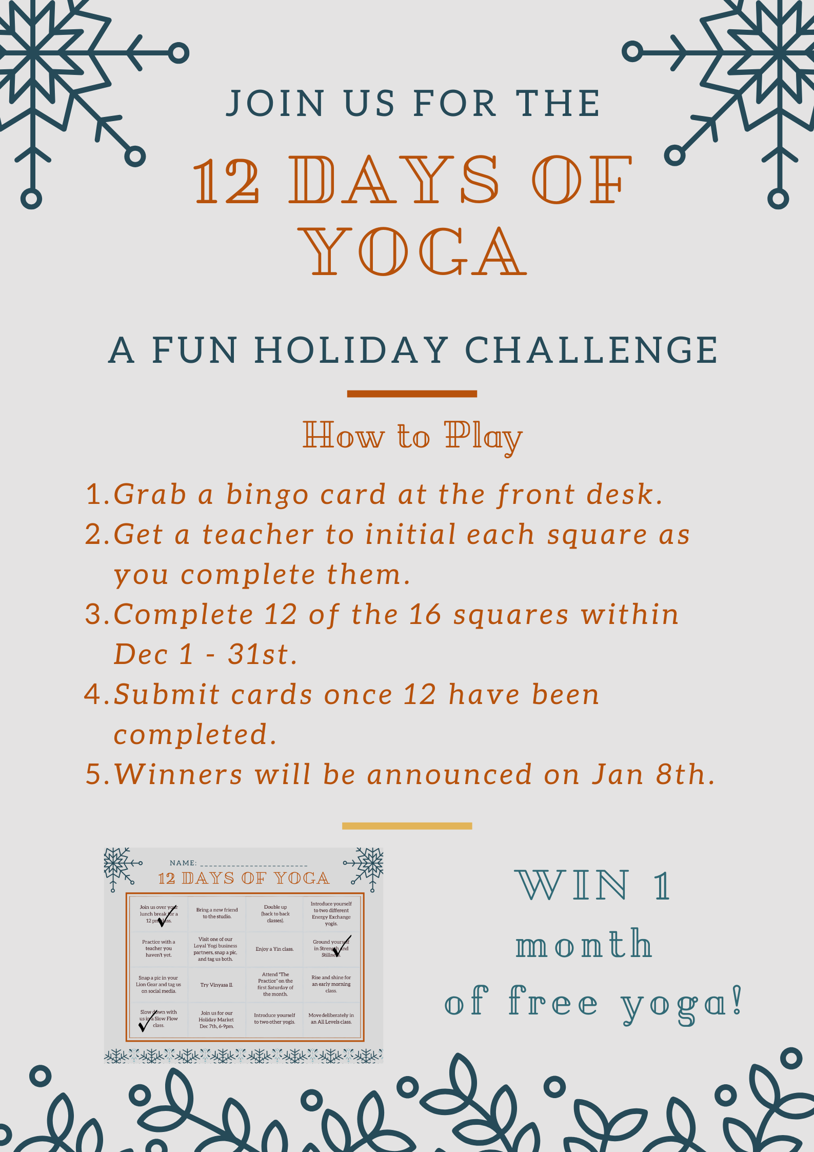 12 Days Of Yoga!