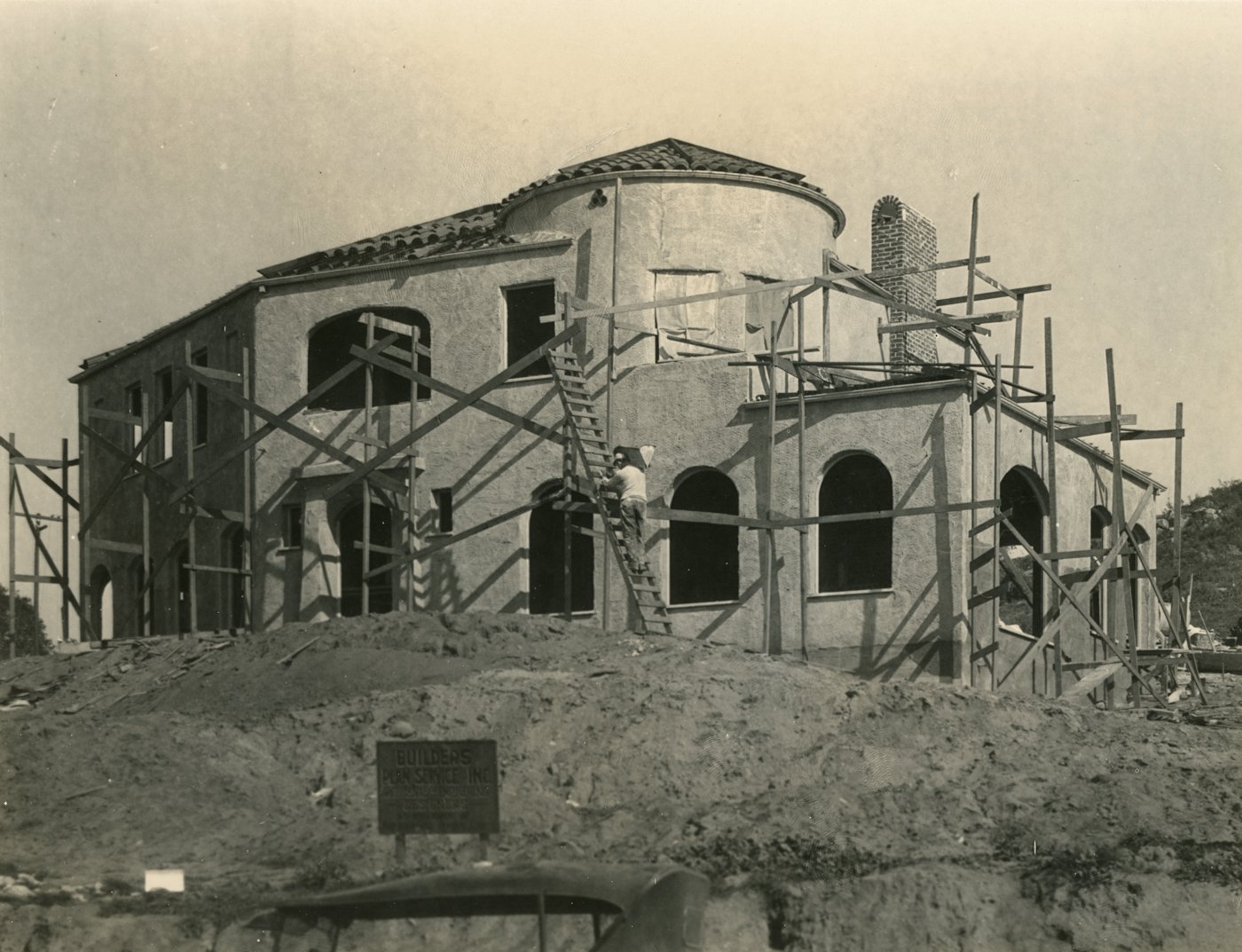 3718 Chevy Chase Drive Under Construction, c. 1926