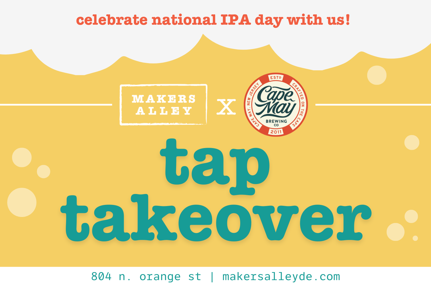 TAP TAKEOVER: cape may brewing company