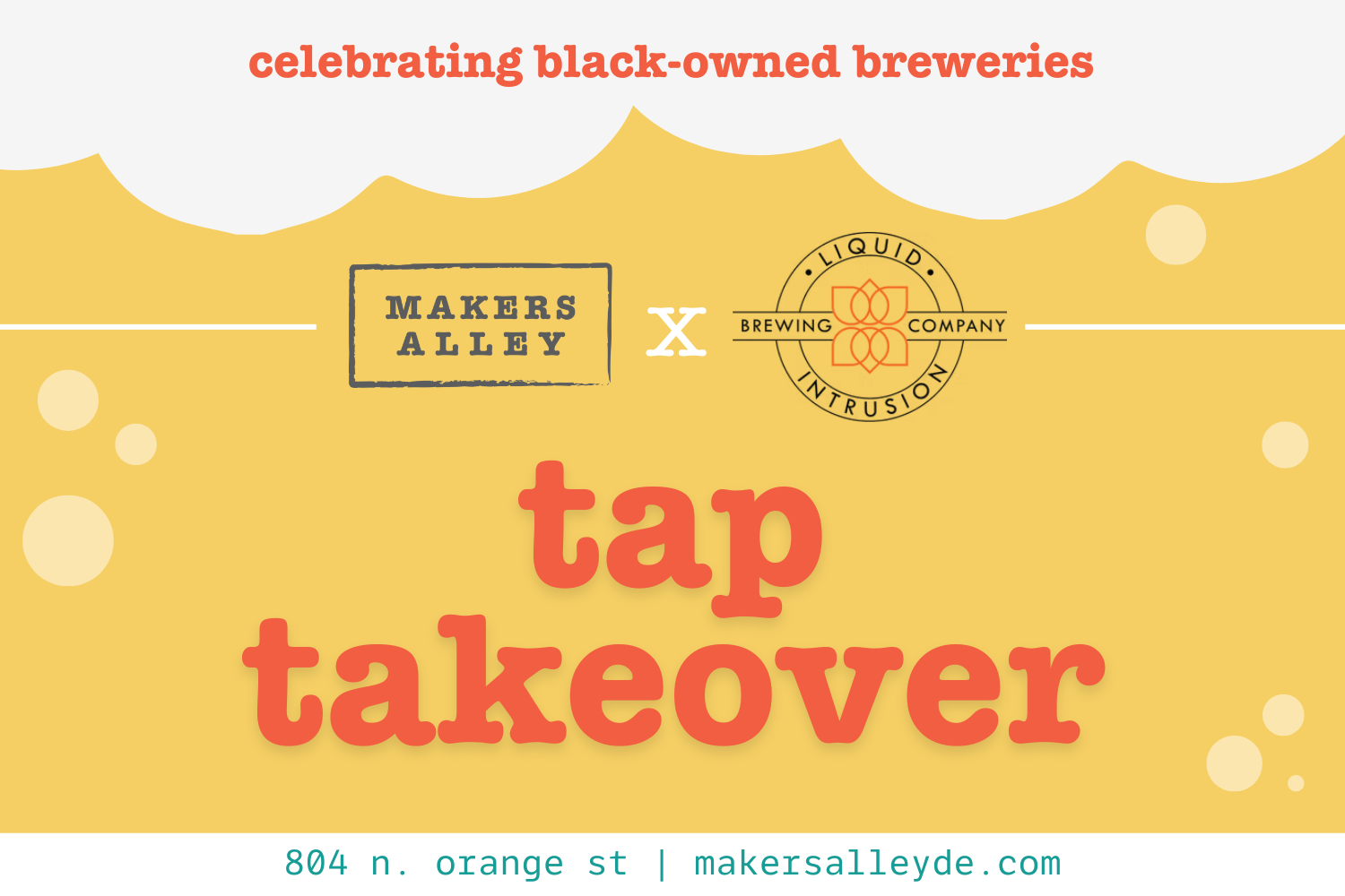 TAP TAKEOVER: liquid intrusion brewing company