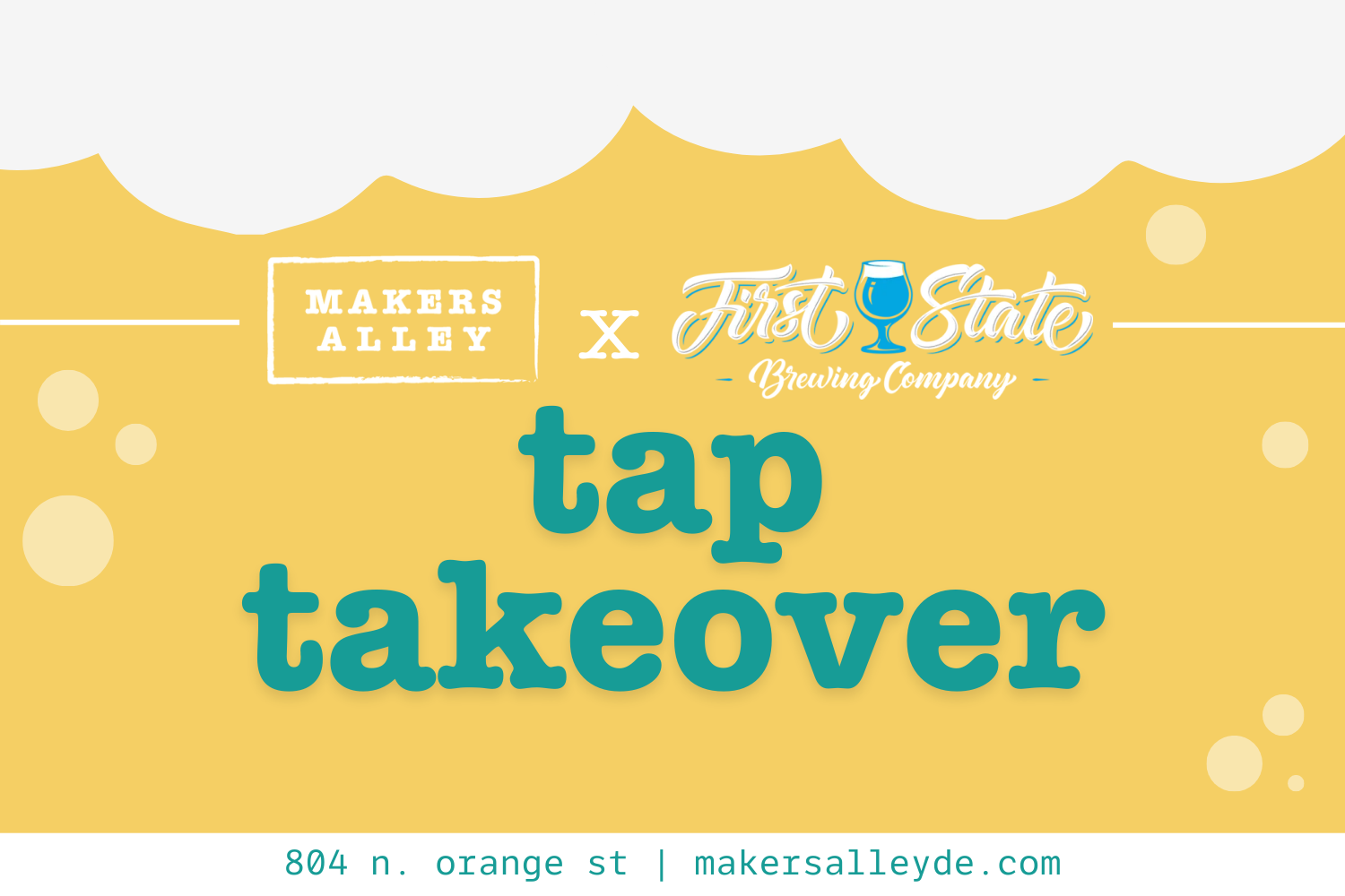 tap takeover | first state brewing co. 