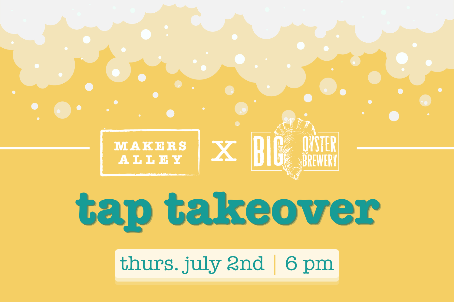 tap takeover: big oyster brewing