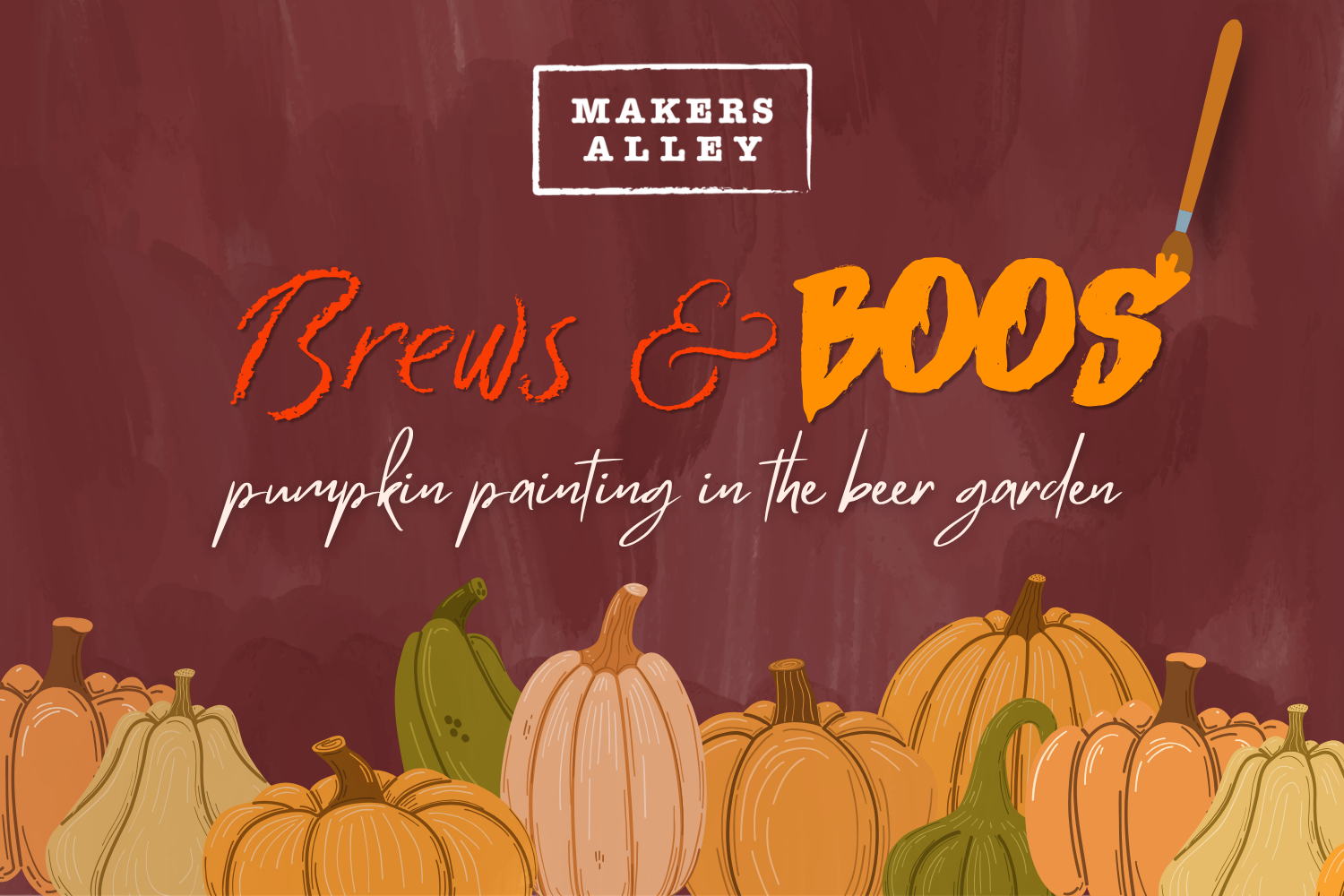 brews &amp; boos: pumpkin paint night