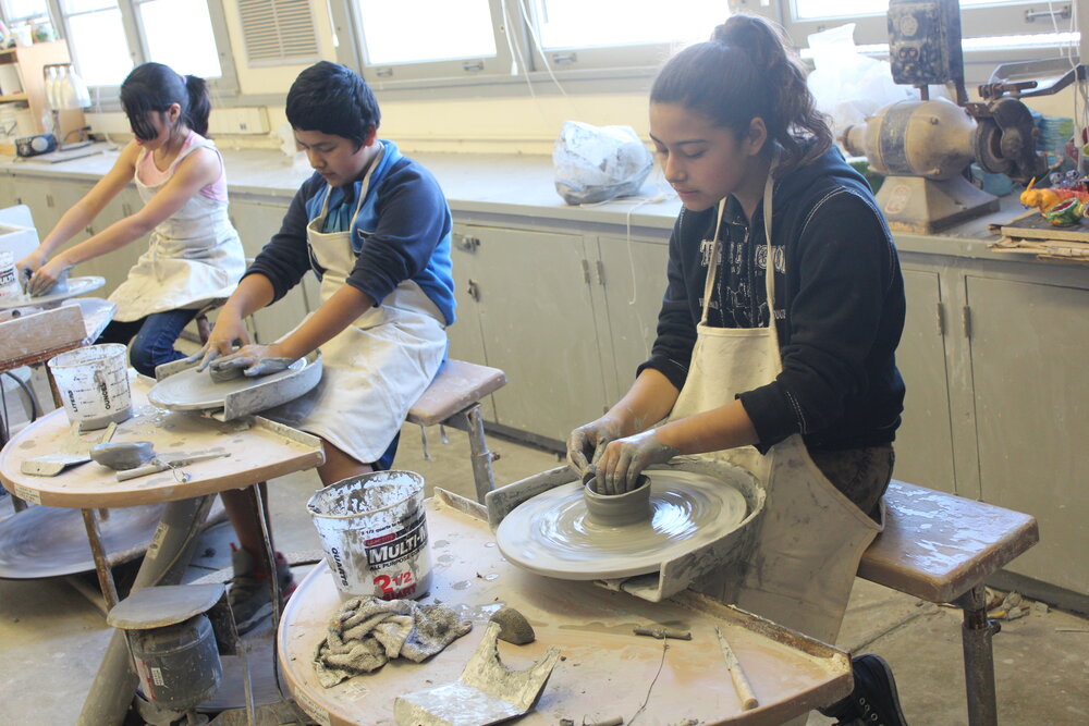 Ceramics class through PS ARTS.