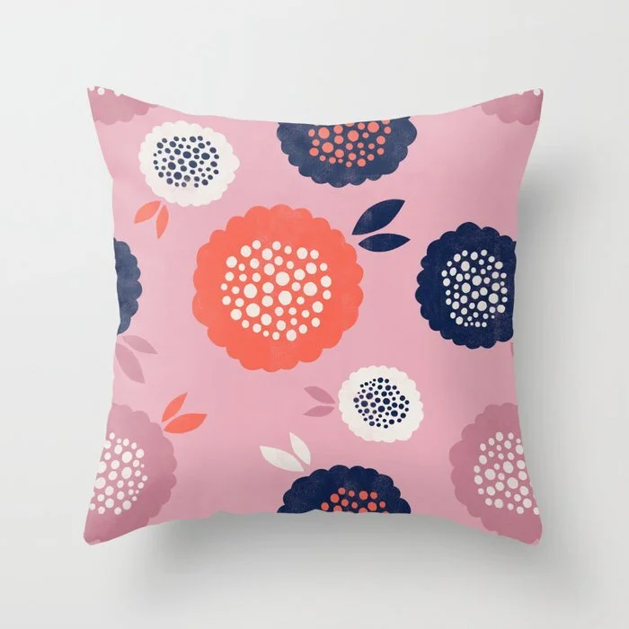 Throw PillowsAdd throw pillows to whatever room needs an extra dose of comfy. Filled with a fluffy faux down insert, you don’t have to sacrifice comfort for style. Available in four sizes and all measurements are made without pillow insert.