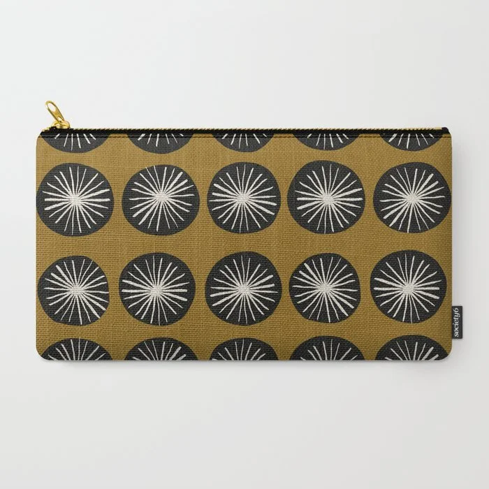 Carry-all PouchesCarry-all pouches are made from a durable canvas-like material—perfect for toiletries, art supplies, makeup and smaller electronics. Pouches are available in three sizes. The large is able to fit a tablet and includes an interior po…