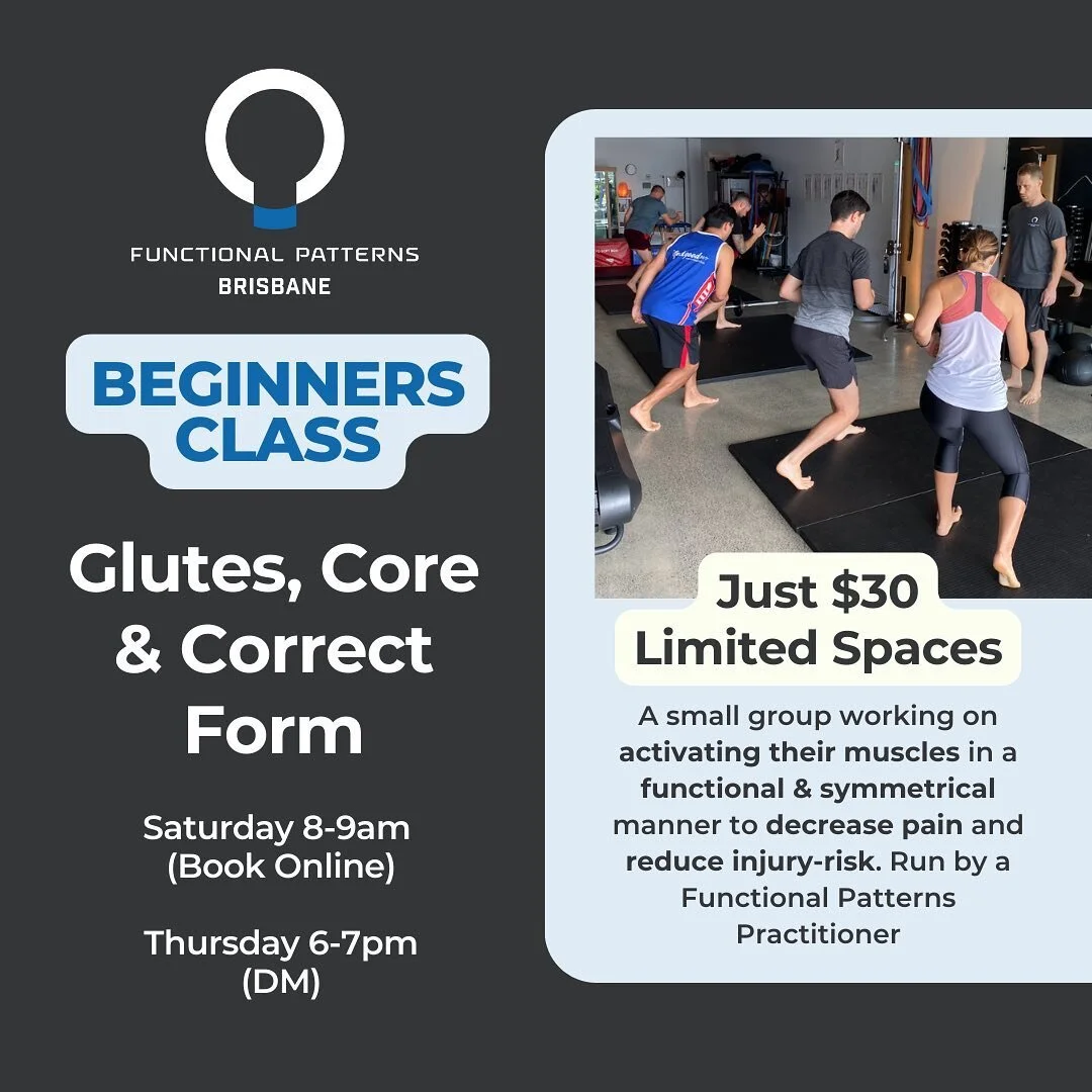 Our small group classes are an absolute must try. They’re capped at 8 people per class and are centred around getting your body to work ✨properly✨
Maybe you have chronic pain, poor posture or your muscle activation feels weak or asymmetrical.