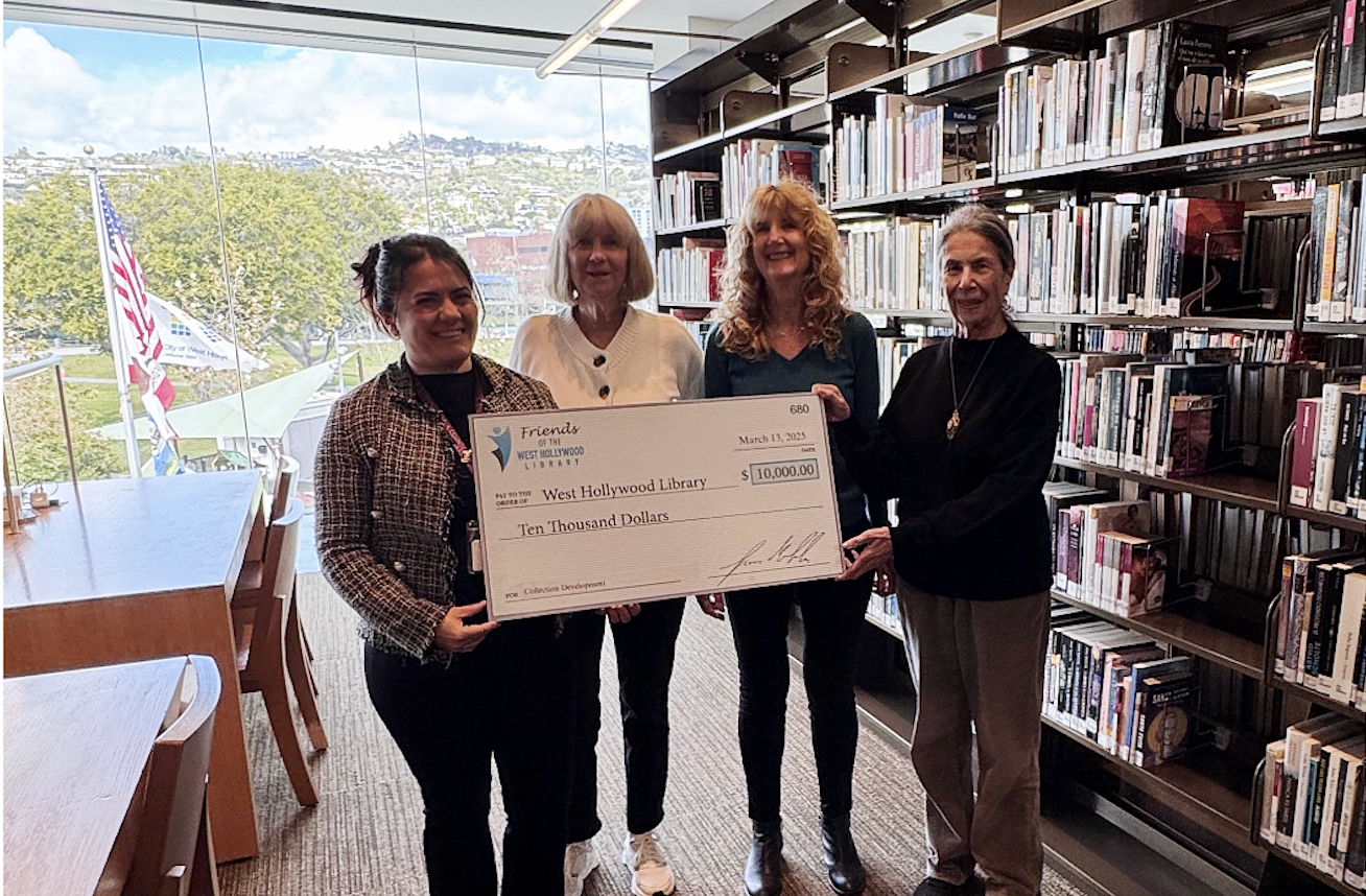 March 2025 Friends $10,000 gift to the Library