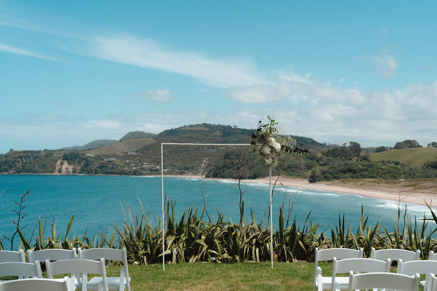 Ceremony set-up feat. our white folding chairs 🌊

Photography: @jonathansuckling