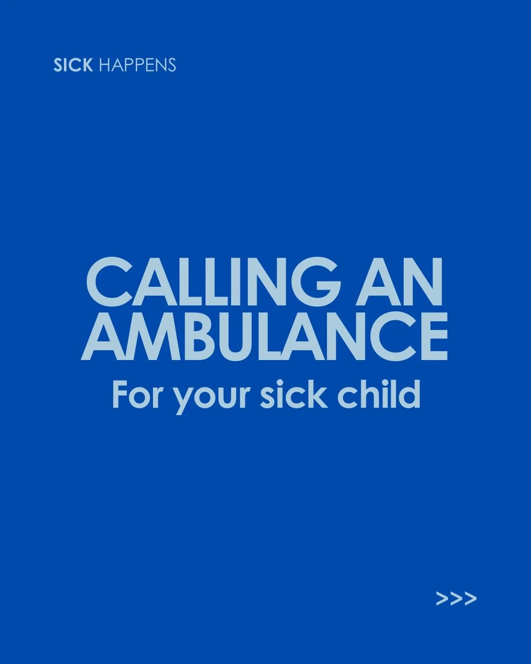 When to call an ambulance: Illness edition

We all know to call an ambulance for accidents or injuries. But when your child is sick, and things just feel off, the decision becomes so much harder.

You might bounce between: ▶︎ Am I overreacting? ▶︎ Sh
