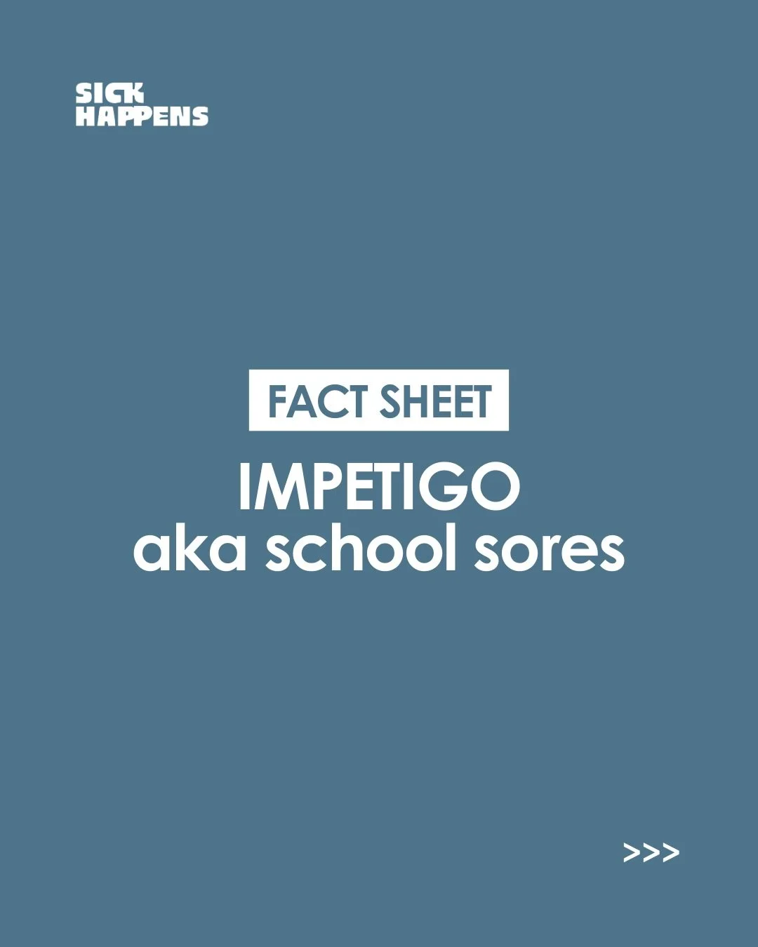 It usually starts as &ldquo;just a little scab.&rdquo;

Under the nose. On the chin. Somewhere you assumed was nothing.
Then it spreads.

Impetigo (school sores) is common, contagious, and very treatable.

But here&rsquo;s what matters:
Once you have
