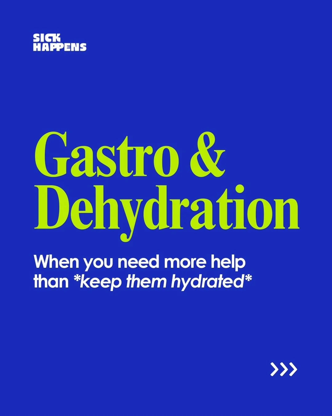 The thing about gastro is parents KNOW dehydration matters. *That* isn&rsquo;t the problem.

The problem is the sick child whose mouth is clamped tighter than a toddler who spots a toothbrush while you quietly panic about how on earth you&rsquo;re su