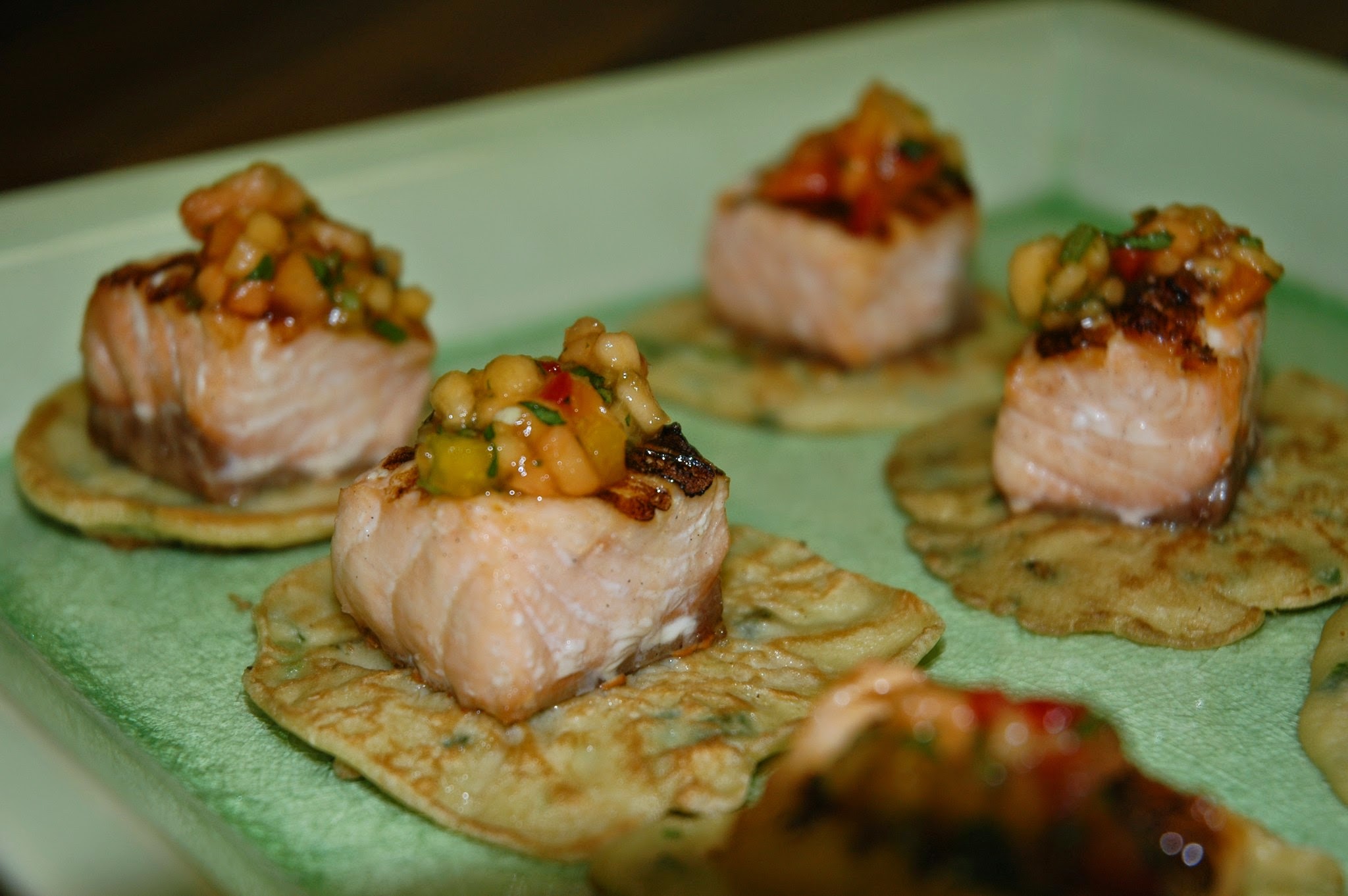 Grilled Salmon with Mango Salsa