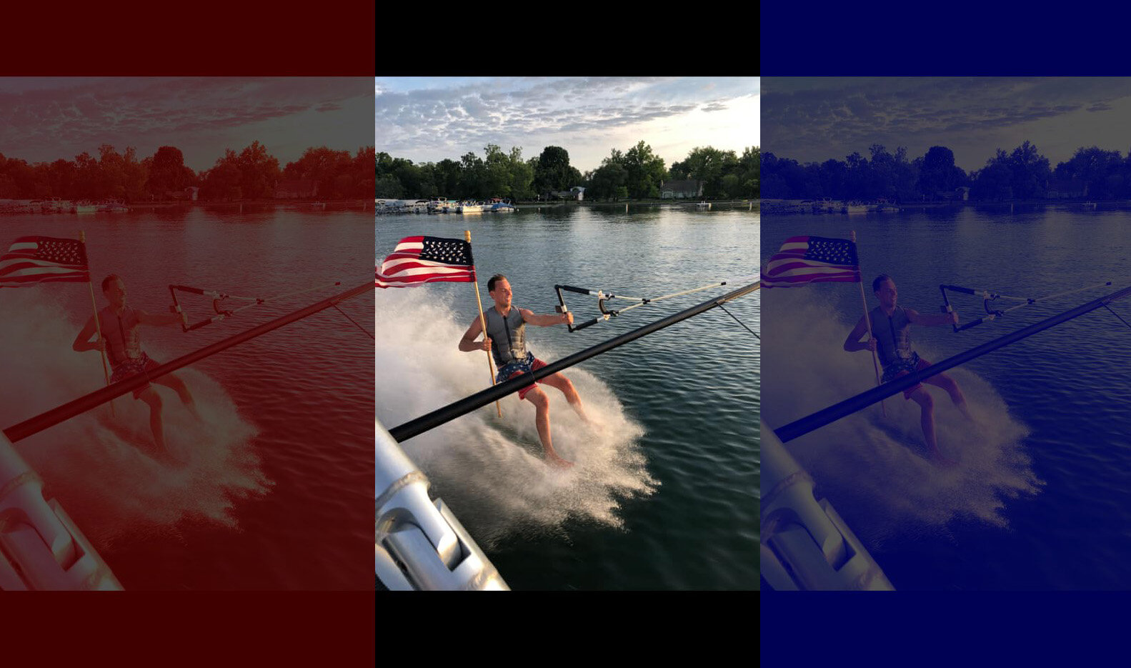 Nolan waterskiing with flag.jpg