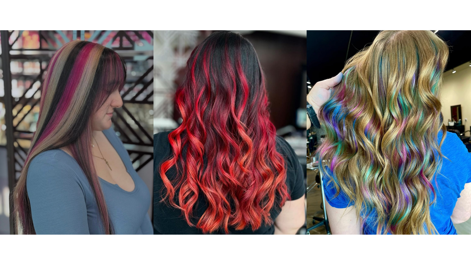 Pastel hair highlights