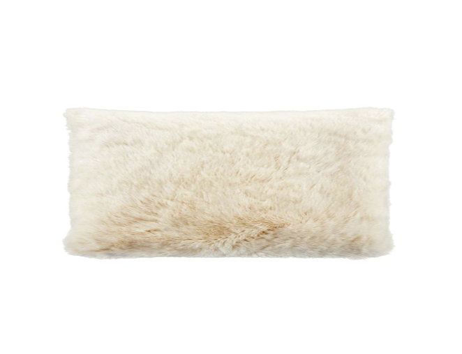 rectangle fur pillow