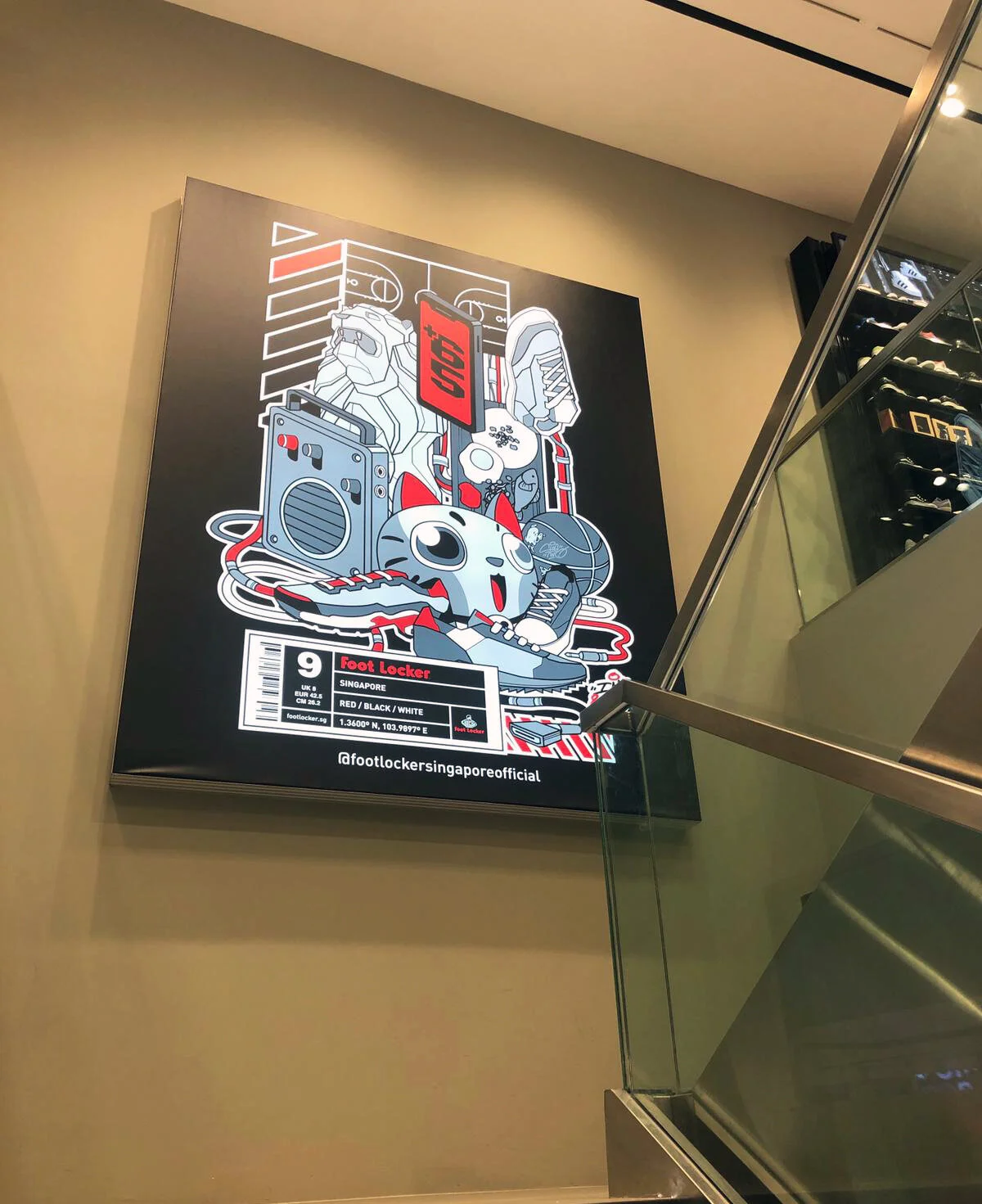  Installation Piece  Footlocker (Vivocity),  Singapore 