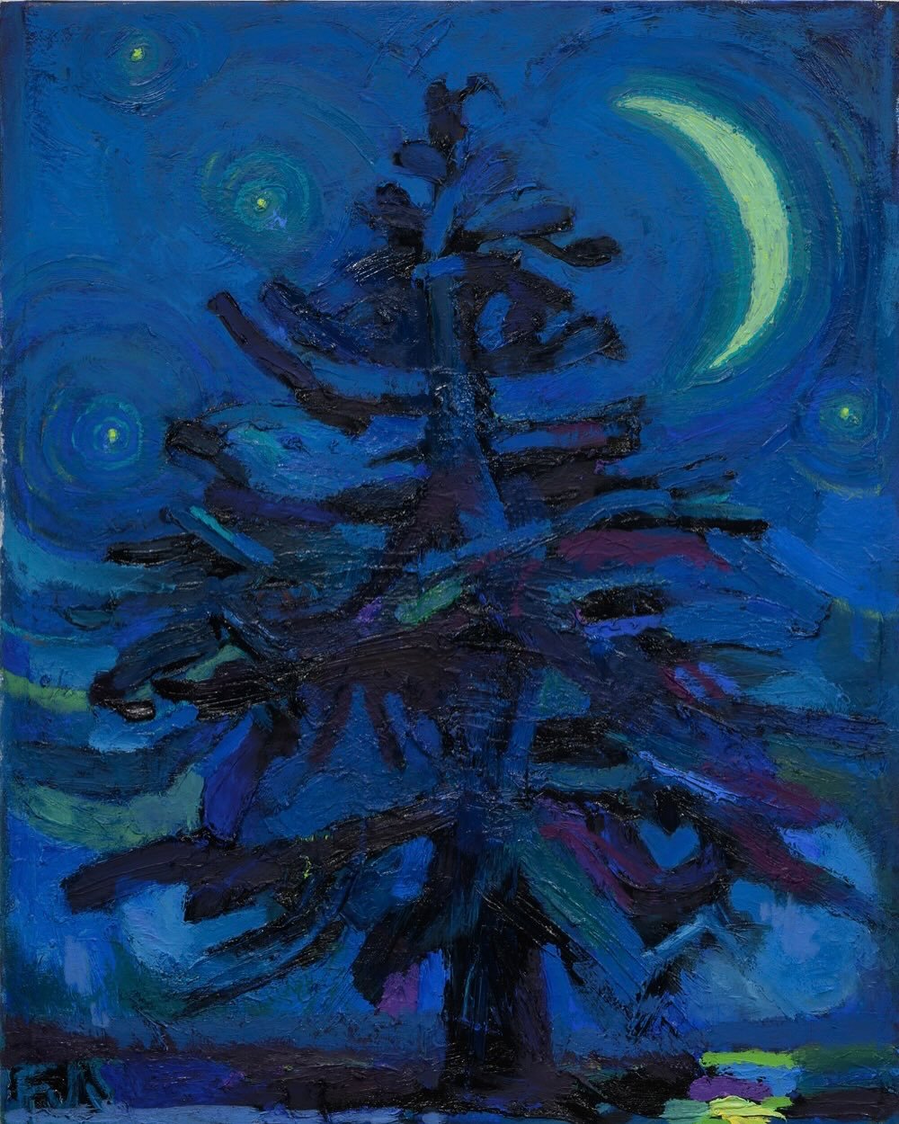 This was a tough painting to finish. It went through a lot of evolutions. I sat with it in the studio for a couple of months just looking before I realized there was nothing more to do to it. It’s kind of unassuming compared to some of the othe