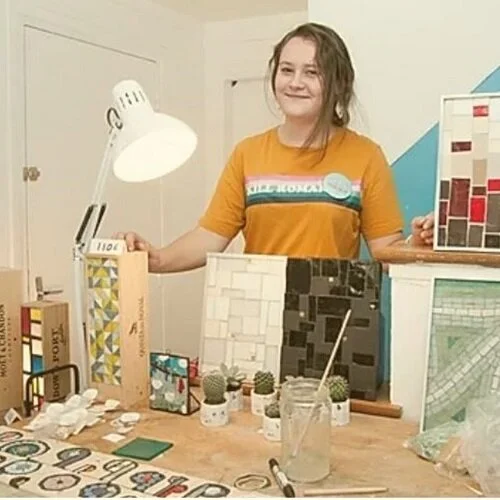 Celia Ruellan, mosaïste, partage avec nous ses astuces entrepreneuriales