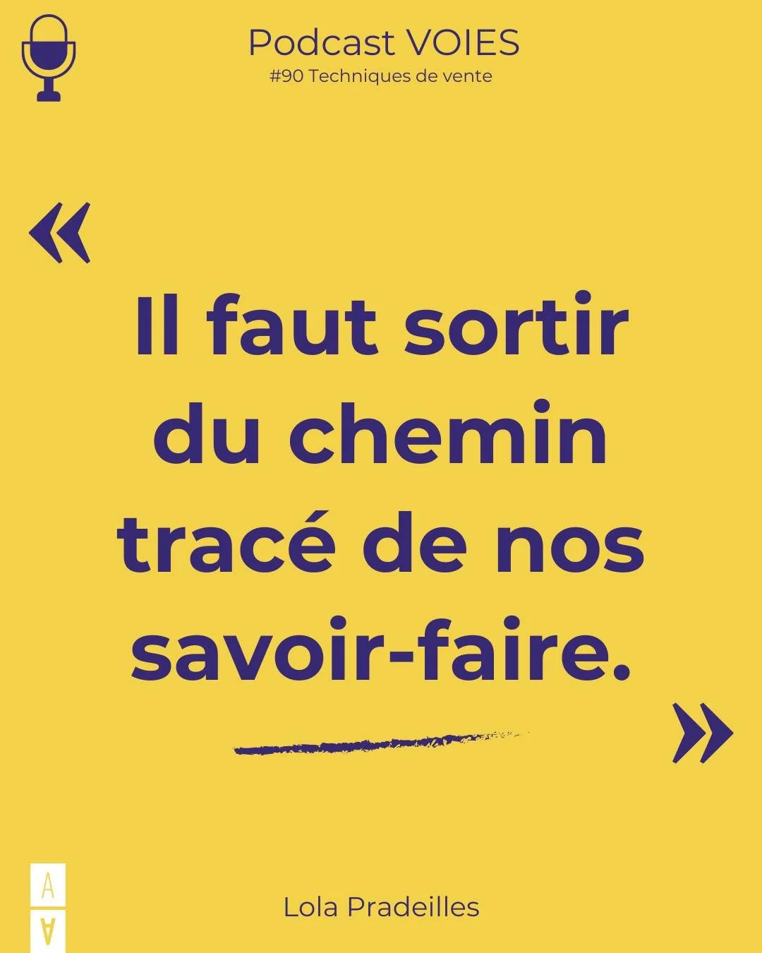 #Podcast VOIES 90 🎙

Aujourd&rsquo;hui, nous vous proposons une rediffusion de cet &eacute;pisode consacr&eacute; aux techniques de vente pour transformer les opportunit&eacute;s en commandes.

Chacun &agrave; leur mani&egrave;re, nos invit&eacute;s