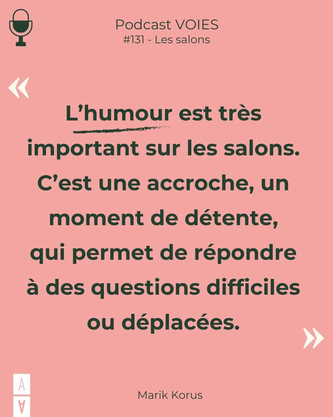 🎙️ L'&eacute;pisode #131 du podcast VOIES est disponible !

🤔 Quels sont les cl&eacute;s pour pr&eacute;parer strat&eacute;giquement sa participation &agrave; un salon d&rsquo;artisanat d&rsquo;art ?

Dans cet &eacute;pisode, la c&eacute;ramiste ⁠@