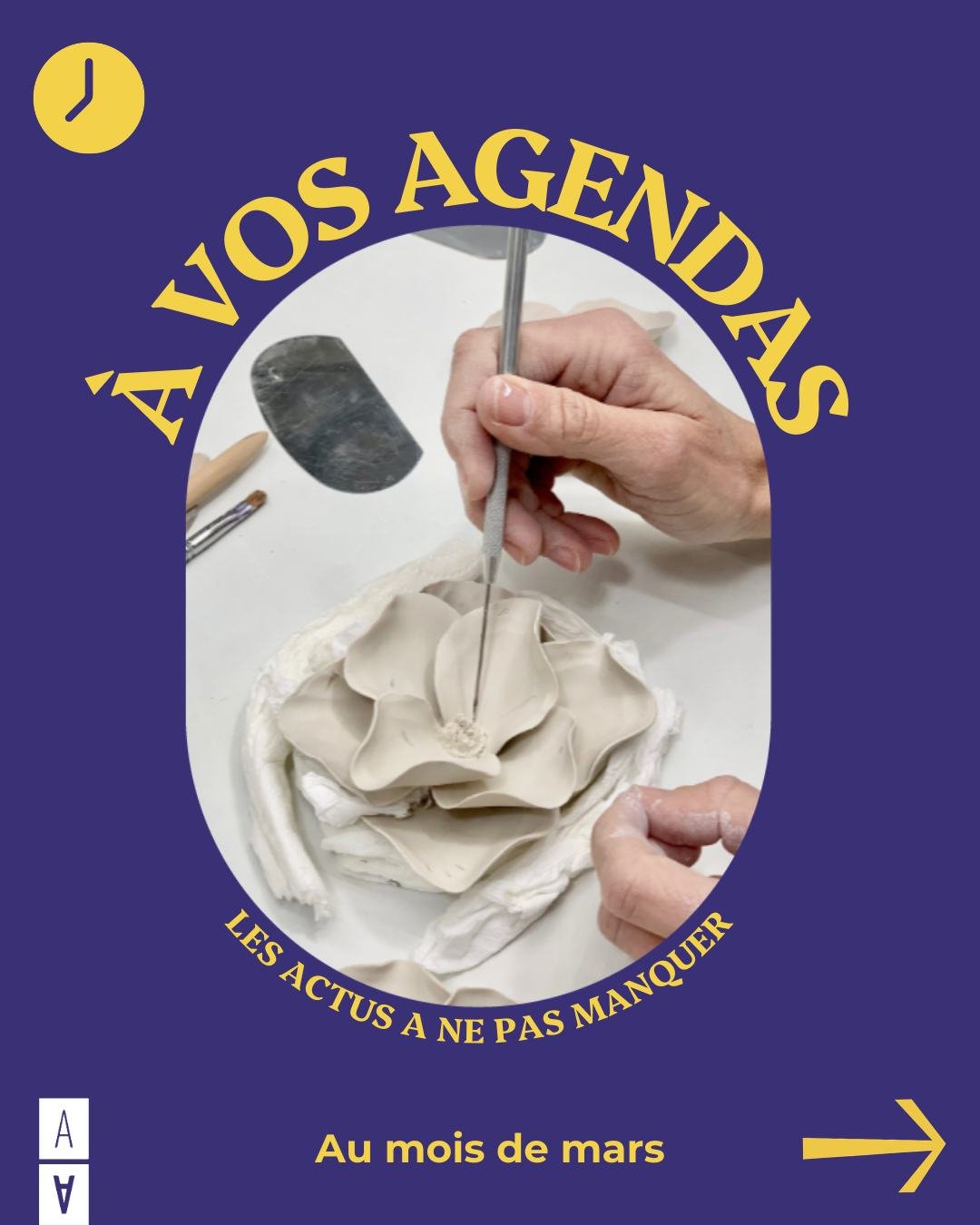 📅 D&eacute;couvrez les &eacute;v&eacute;nements incontournables du mois !

🎙 10 mars : Ne manquez pas le t&eacute;moignage de Myrtille Ronteix @atelier_monochrome et Amandine Labrune @studio421_agency pour d&eacute;couvrir comment affiner son ident