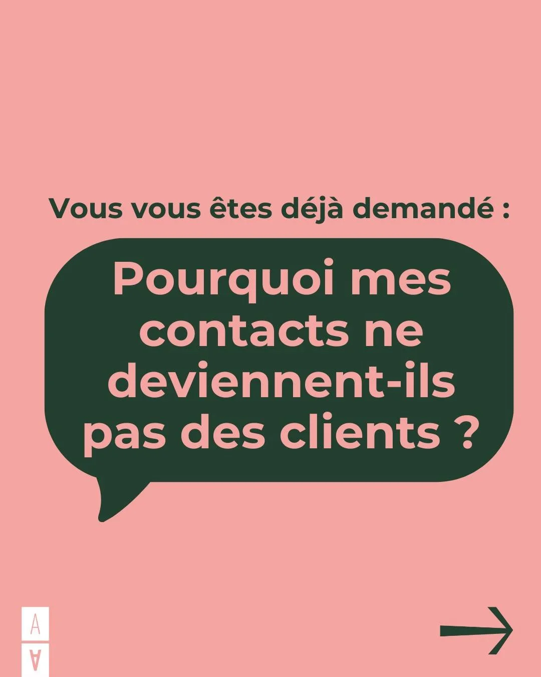 Vous vous &ecirc;tes d&eacute;j&agrave; demand&eacute; pourquoi vos contacts ne deviennent pas des clients ?

Comme l&rsquo;expliquera Claire Cantet lors de l&rsquo;atelier d&rsquo;expert ce vendredi (demain !), la prospection repose avant tout sur u
