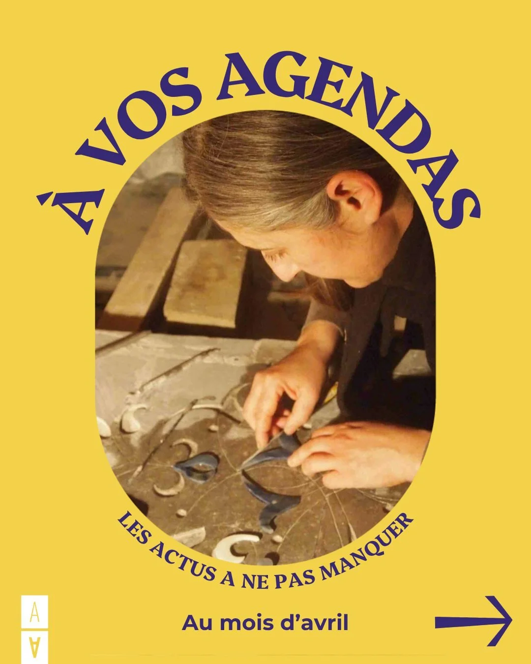 📅 D&eacute;couvrez les &eacute;v&eacute;nements Artisans d'Avenir au mois d'avril !

✨ 7 avril : Laetitia Audinet, fondatrice de @renee_paris_, et @gorgo_sylvaine, marqueteuse de pierres dures, partagent leurs exp&eacute;riences de collaboration ave