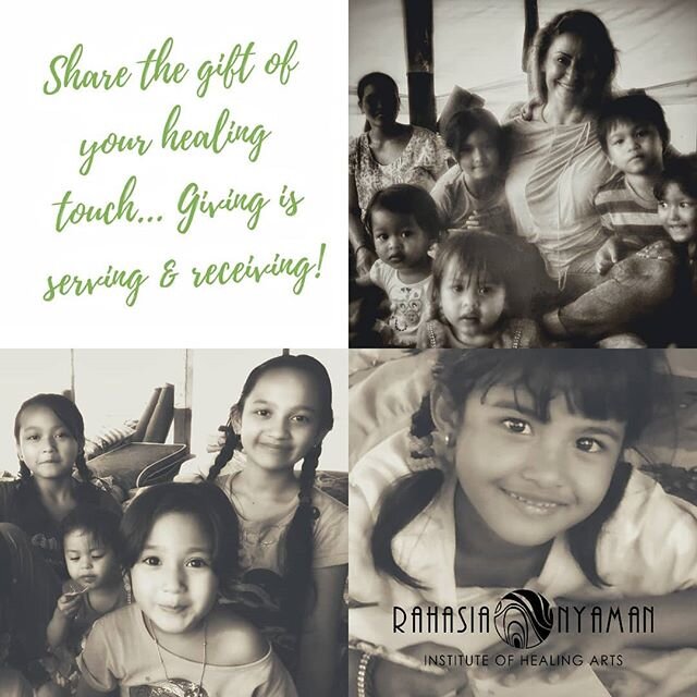 Share the gift of your healing touch!
Giving is serving and receiving... These are some of the fundamentals in human relationships.
Health care and wellbeing must be accessible to all.
I made the oath to do so whenever it's needed.
.
🌏 www.rahasiany