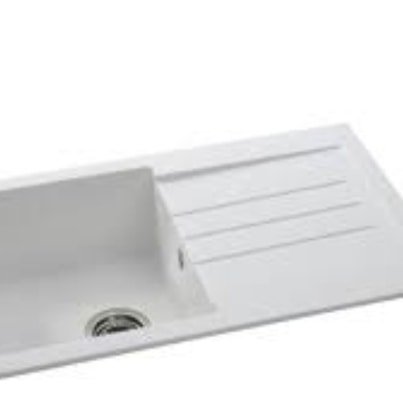 Lots of kitchen sinks in stock right now, like this white composite only &pound;95!!