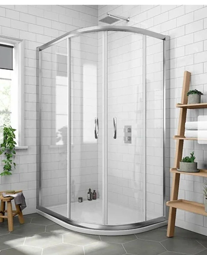 Shower enclosures in stock!⁠
⁠
1200 x 800 offset quadrant⁠
⁠
1200 x 800 or 1200 x 700 rectangle⁠
⁠
800 x 800 square⁠
⁠
Call in to see!⁠
⁠
Prices from &pound;80⁠
⁠
Doors available on their own for wall inset enclosures⁠
⁠