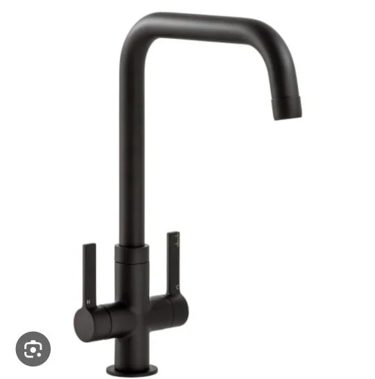 Matt black kitchen tap, better than half price only &pound;100!