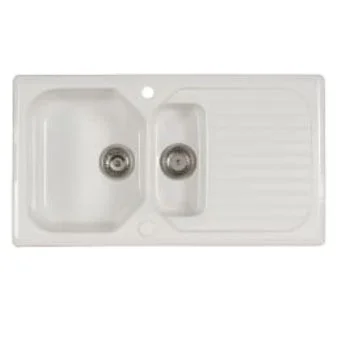 Save 50% or more on all kitchen sinks

We have a great selection in stock, including this ceramic 1.5 bowl only &pound;150