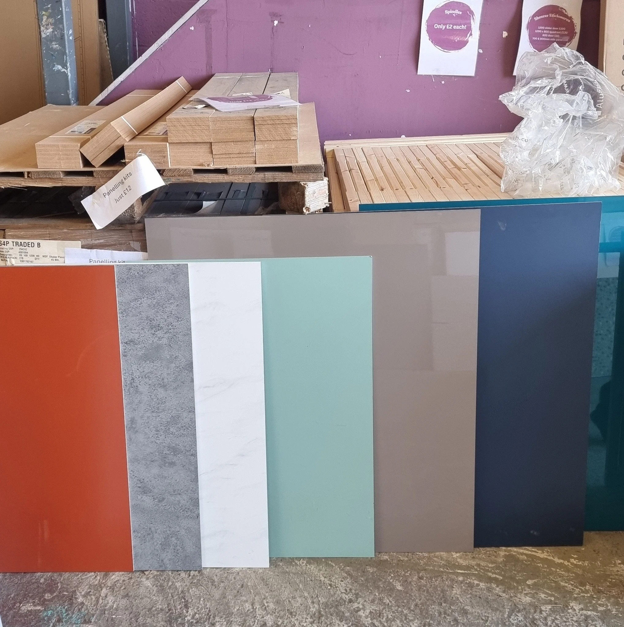 Splashbacks now all &pound;50!

All these colours available