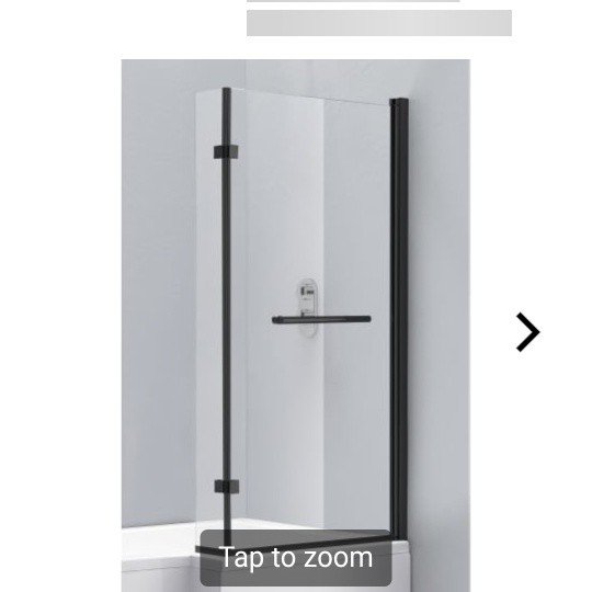 1400mm l shaped bath screen in black 

Was &pound;204 now &pound;99!

Only 1 in stock so be quick!