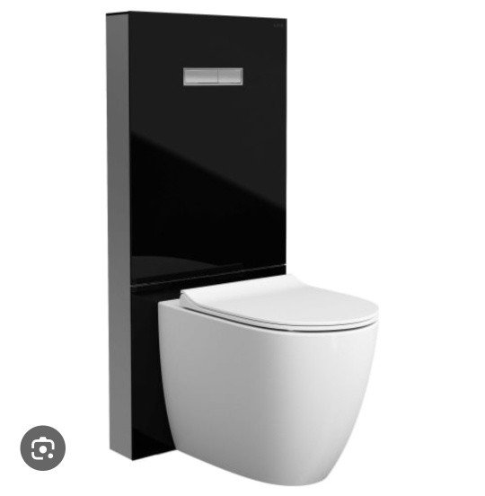 Black glass concealrd cistern AND pan, only &pound;300

This set would cost approximately &pound;700 retail