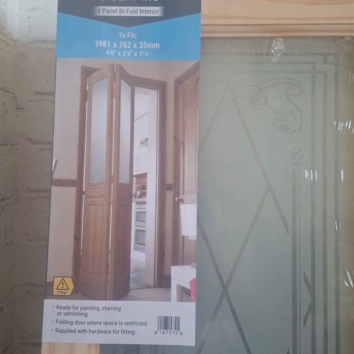 27" &amp; 30" glazed bifolds doors available just &pound;60 each!