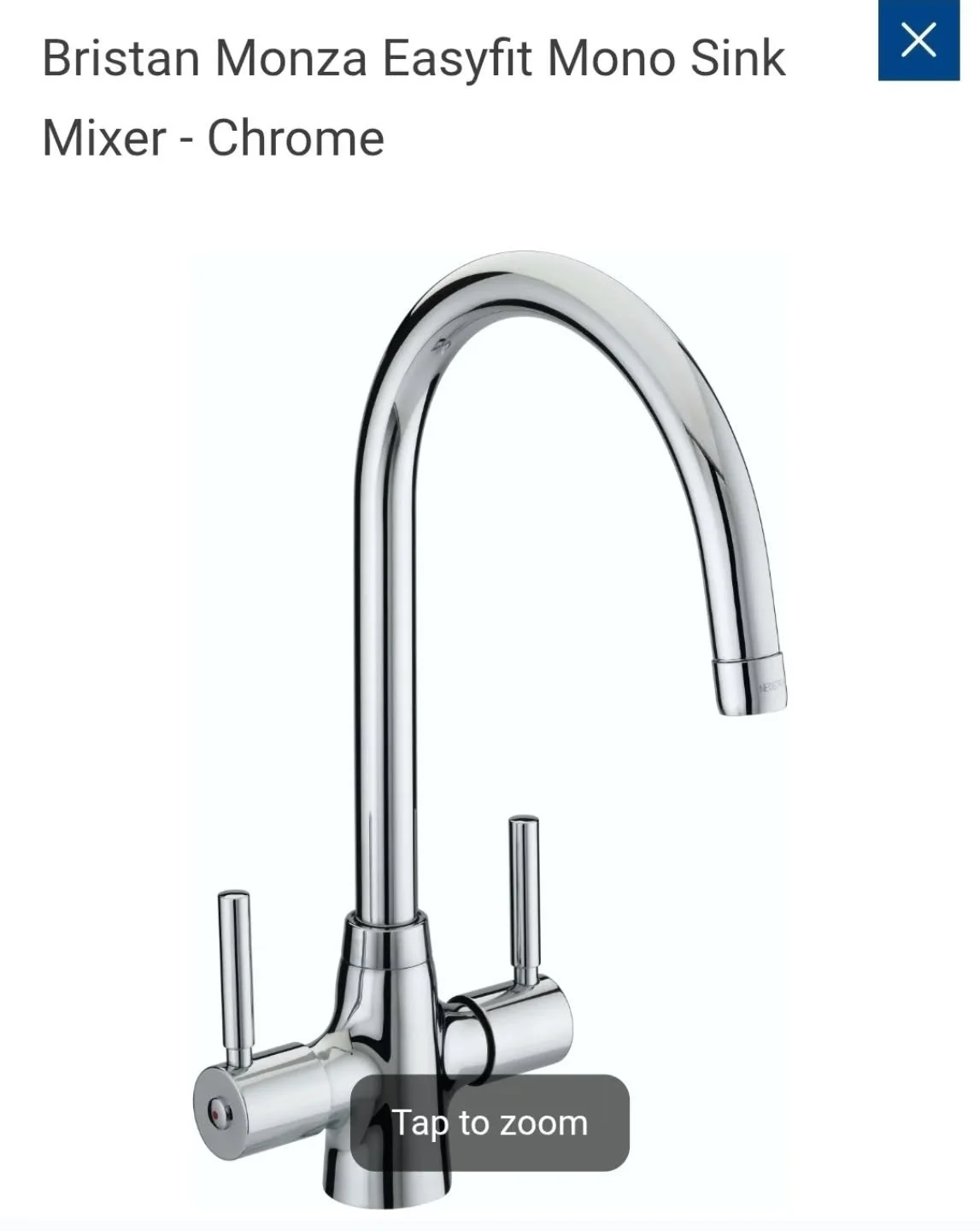 Bristan kitchen tap, better than half price just &pound;60!