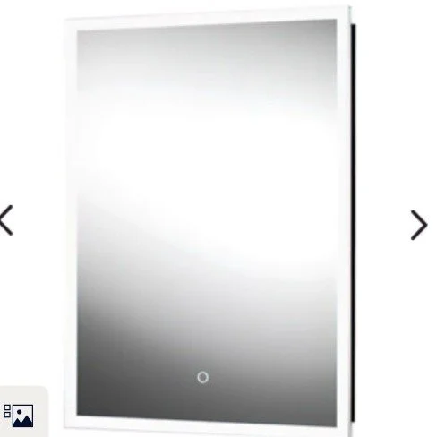 Was &pound;791, our price &pound;250!

Eclipse Matt Black Illuminated Recessed Mirror Cabinet with Touch Sensor - 50 x 70cm - 1 Door
