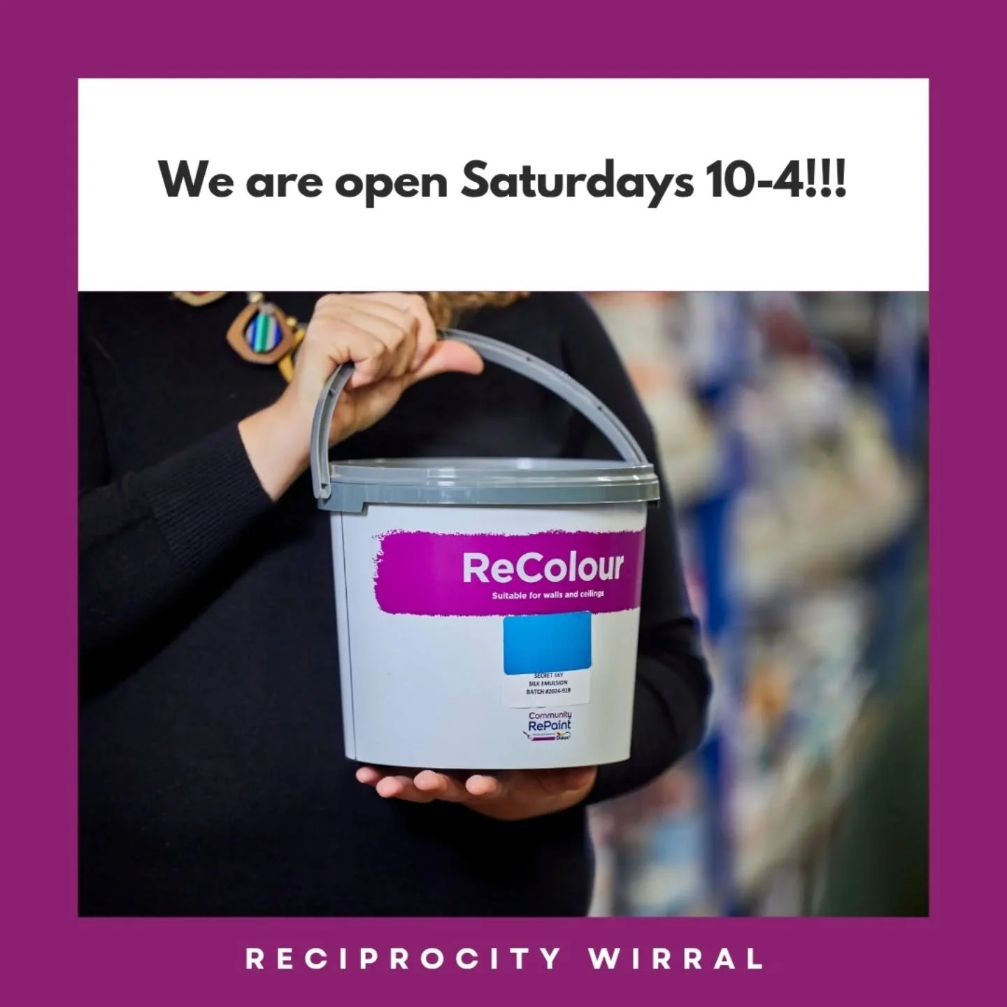 We are open today for amazing deals on paint, kitchens, bathrooms, and DIY!!!