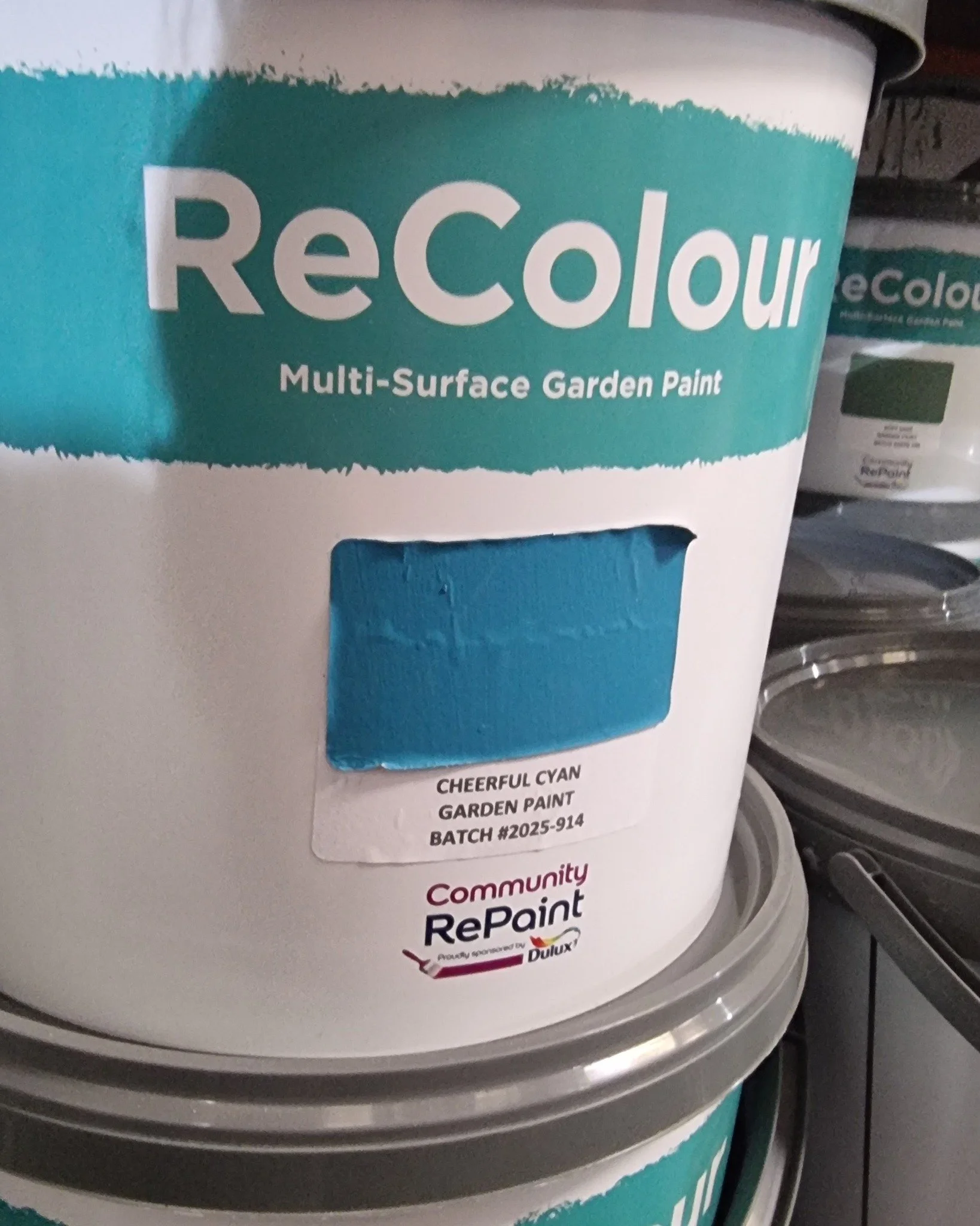 Suns out 🌞

Grab a bargain on garden paint at ReciproCity with our own brand jist &pound;14 for 5 litres, lots of colours available