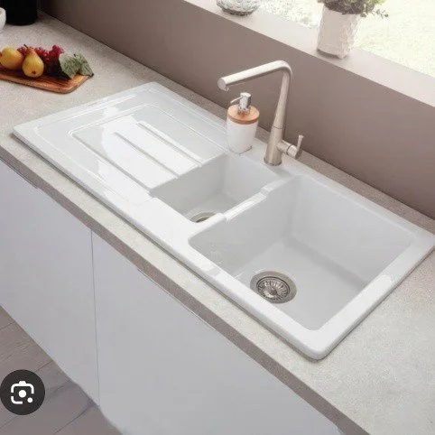 Better than half price!!

Ceramic 1.5 bowl sink

Reversible, only &pound;150