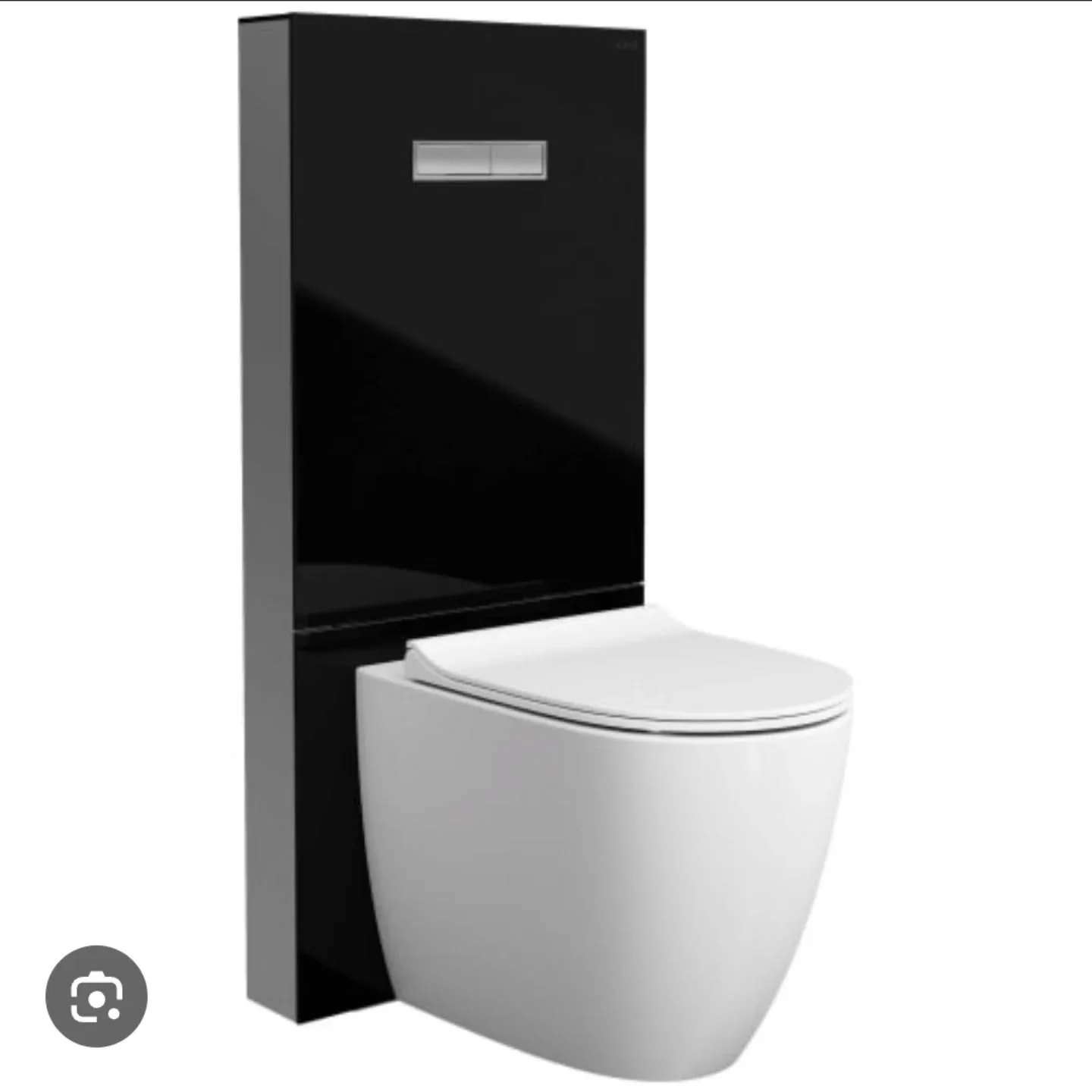 VitrA Vitrus Glass Surround Concealed Cistern for Back To Wall Toilet Pans - black including toilet pan and seat.

Better than half price just &pound;400!