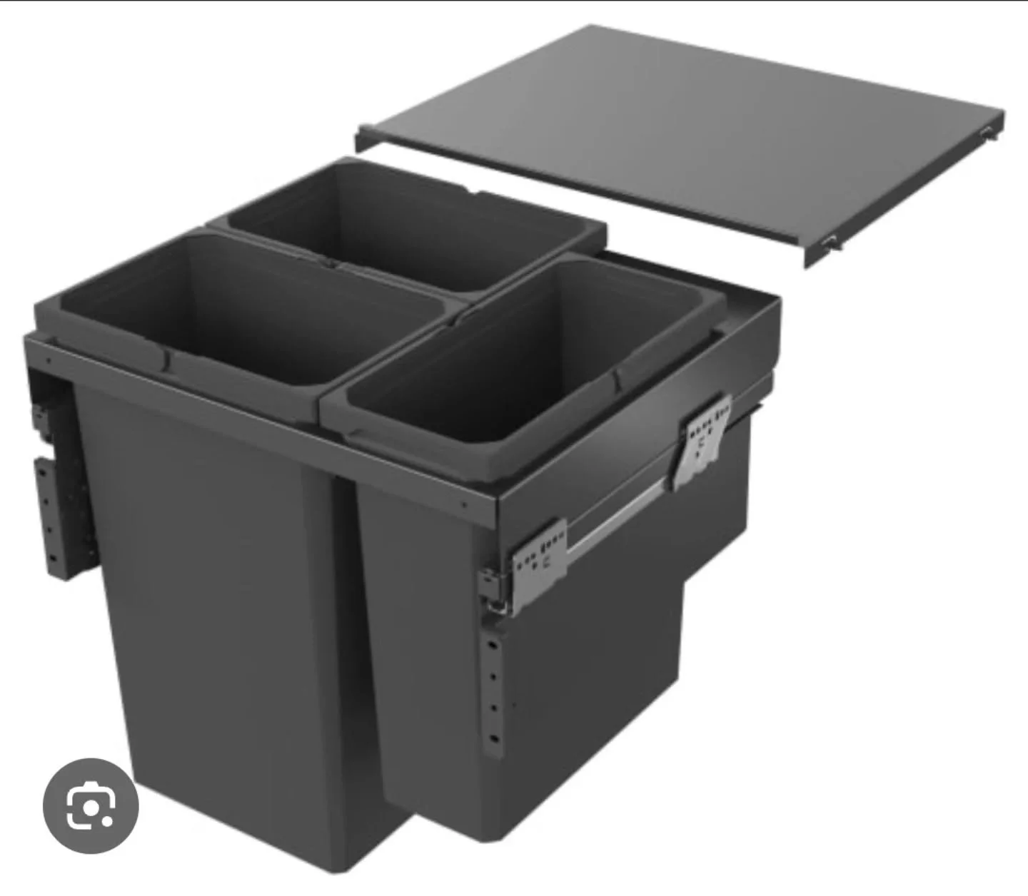 600mm bin with 2 x 32L &amp; 1 x 21L compartments!

Better than half price at just &pound;150!