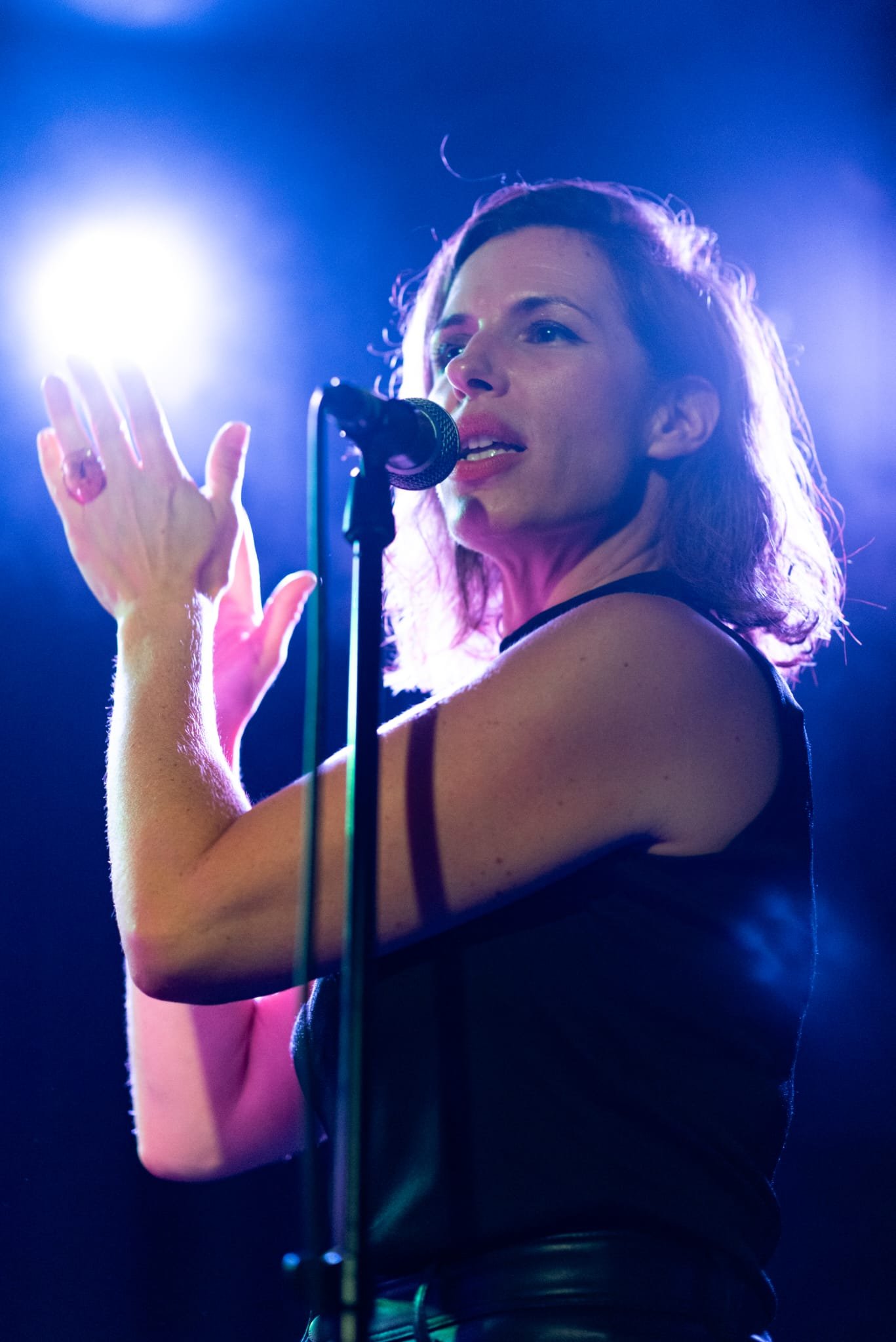 On stage at Waterrats